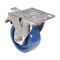Vestil Solid Polyurethane Swivel With Total Brake Caster 5 In. x 2 In. 1000 lb Dark Blue CST-F-SS-5X2SP-SWTB - alternate 4